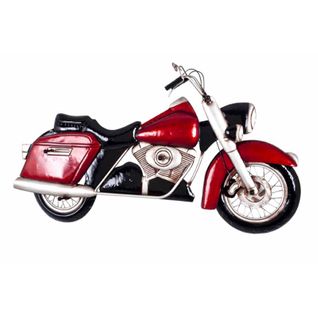 Patère Murale Vintage "moto" 99cm Rouge