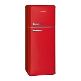 Réfrigérateur Et Congélateur 208l Retro Rouge Dtr 353.1 Rouge