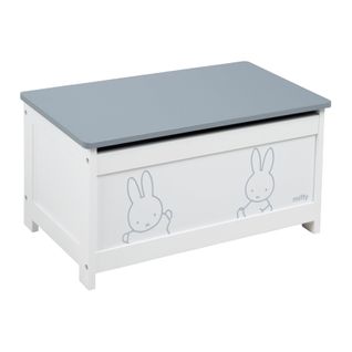 Banc-Coffre À Jouets "miffy®" En Bois - Blanc / Gris