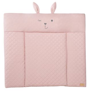 Matelas À Langer "roba Style" Avec Visage De Lapin - 85x75 - Rose