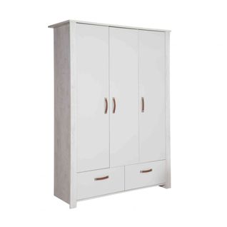 Armoire Bébé 3 Portes En Bois Massif Mila