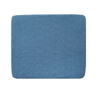 Housse De Matelas à Langer 85 X 75 Cm Élastique En Coton Bio - Bleu Indigo - Seashells