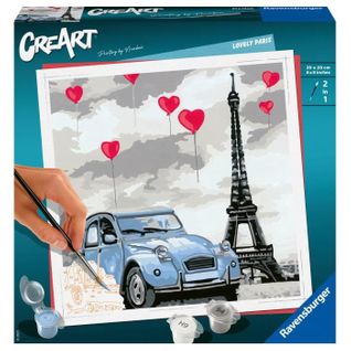 Creart - Carré - Paris - - Coffret Complet - Peinture Au Numéro Adulte - Des 12 Ans