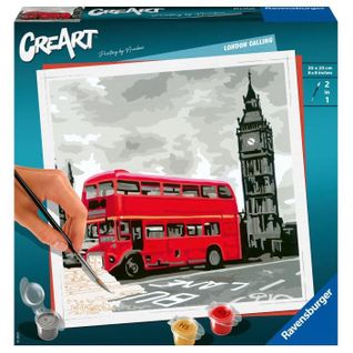 Creart - Carré - Londres - - Coffret Complet - Peinture Au Numéro Adulte - Des 12 Ans