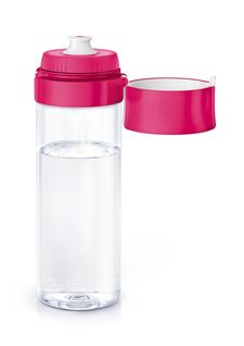 Bouteille transparente - fill&go Vital - 0,6 L - Rose