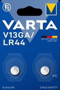 Pile bouton VARTA V13GA/LR44 Blister 2