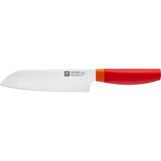 Couteau Santoku, 18 Cm - Rouge