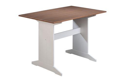 Table Pour Coin Repas Westerland Pin Massif Blanc-sepia