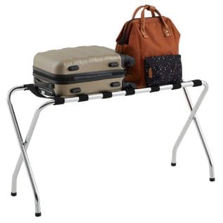 Porte-valise Voyage, Structure Pliable En Métal Chromé