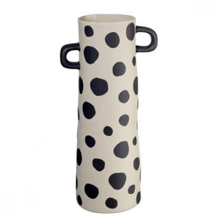 Vase Rayu à Pois H28cm Noir