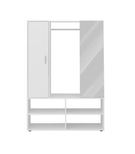 Penderie D'entrée 1 Porte 1 Miroir Auma - L105 X H151,3 Cm