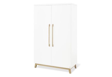 Armoire 'riva' 2 Portes Blanc Bois