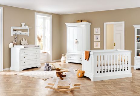 Ensemble Chambre Bébé « emilia » Large, Étagère Murale Incluse, à 4 Éléments