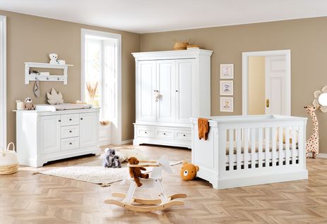 Ensemble Chambre Bébé « emilia » Extra Large Grande, Étagère Murale Incluse, à 4 Éléments