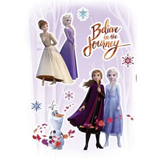 Stickers Décoration Murale La Reine Des Neiges -believe In The Journey- Croire Au Voyage Disney