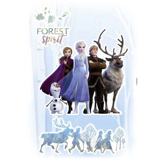 Stickers Muraux Géant La Reine Des Neiges Disney Frozen Spirit Esprit Glacé 50 X 70 Cm