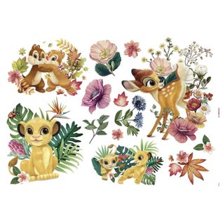 Sticker Mural Géant -be In Nature- Simba, Timon Et Pumba Le Roi Lion Disney