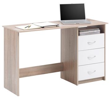 Bureau ADRIA Imitation chêne et blanc