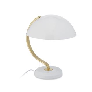 Lampe De Chevet Blanche En Métal