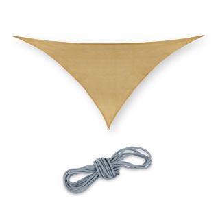 Voile D'ombrage Triangulaire Sable Pe-hd