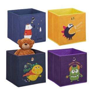 Caisses De Rangement Enfant Lot De 4