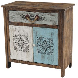 Commode Funchal Armoire Table D'appoint, Vintage, Shabby Chic, 84x80x40cm