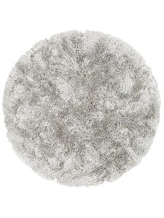 Tapis À Poils Longs Rond Bright Gris  150 Cm Rond