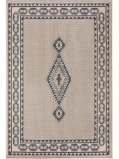 Tapis D'extérieur et Intérieur River Beige/bleu 133x190 Cm