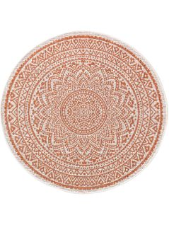 Tapis D'extérieur et Intérieur Cleo Orange  150 Cm Rond