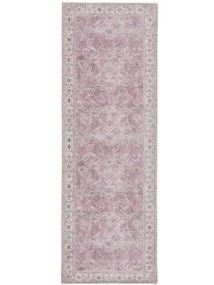 Tapis De Couloir Laury Rose 80x240 Cm