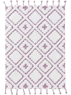 Tapis Lavables Pour Enfants Matheo Mauve 160x230 Cm