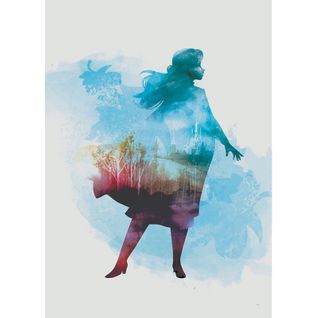 Poster Disney La Reine Des Neiges 2 - Anna Portrait à L'aquarelle 50 Cm X 70 Cm