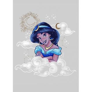 Poster Disney Aladdin - Jasmine Portrait Dans Les Nuages 40 Cm X 50 Cm