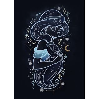 Poster Disney Aladdin - Jasmine Dans Les Étoiles 50 Cm X 70 Cm