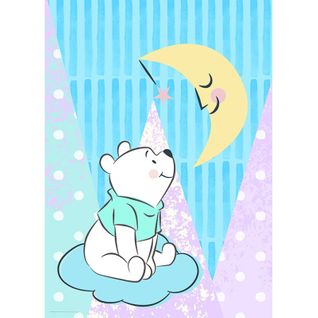 Poster Disney Winnie L'ourson - Winnie Regarde La Lune 40 Cm X 50 Cm