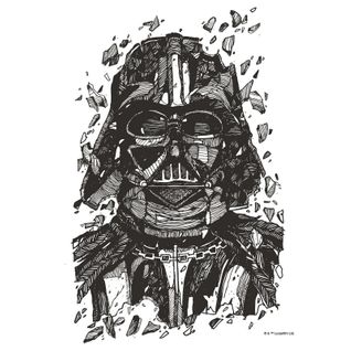 Poster D'art Star Wars Dark Vador Dessin - 50 X 70 Cm