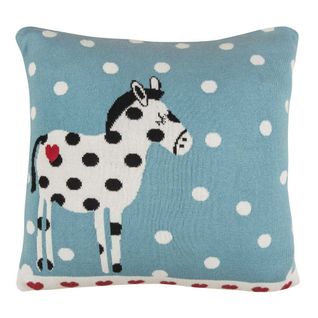 Housse De Coussin En Coton Bio 35 X 35 Cheval à Pois