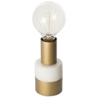 Lampe à Poser En Marbre "lalande" 14cm Blanc