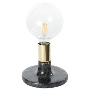 Lampe à Poser En Marbre "mrs Glow" 16cm Noir