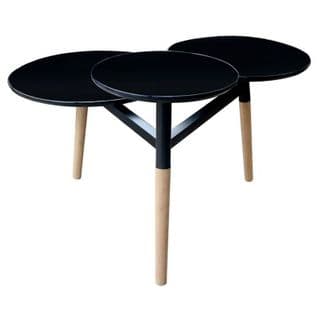 Table D'appoint Design "butler" 86cm Noir