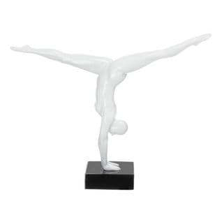 Statue Design "athlete" 64cm Blanc