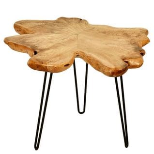 Table D'appoint En Bois "woody 410" 60cm Naturel