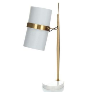 Lampe à Poser Design "novum" 69cm Blanc et Or