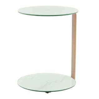Table D'appoint Design "quentin" 53cm Or et Blanc