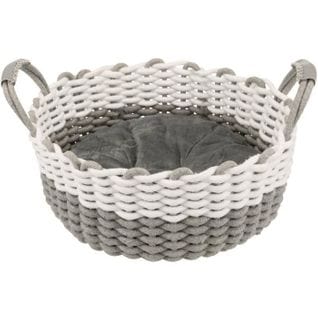 Corbeille Nabou - Ø 45 Cm - Gris Et Blanc - Pour Chien