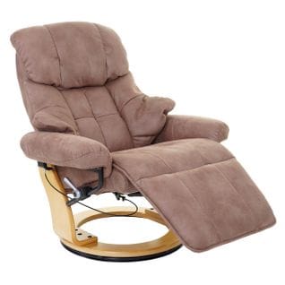 Mca Fauteuil Relax Calgary 2 Tissu Charge Max. 150kg Marron Antique Nature
