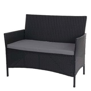 Banc De Jardin Halden En Polyrotin ~ Anthracite, Coussin Anthracite