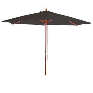 Parasol De Jardin Florida, Ø 3m Polyester/bois 6kg ~ Anthracite