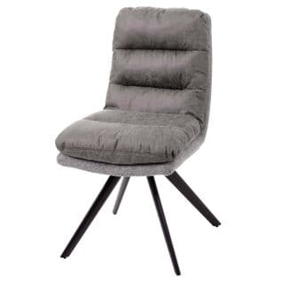 Chaise De Salle à Manger Hwc-g66 Tissu Gris Clair Gris