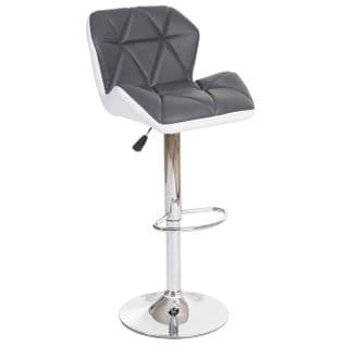 Tabouret De Bar Hwc-a92b Simlicuir Gris